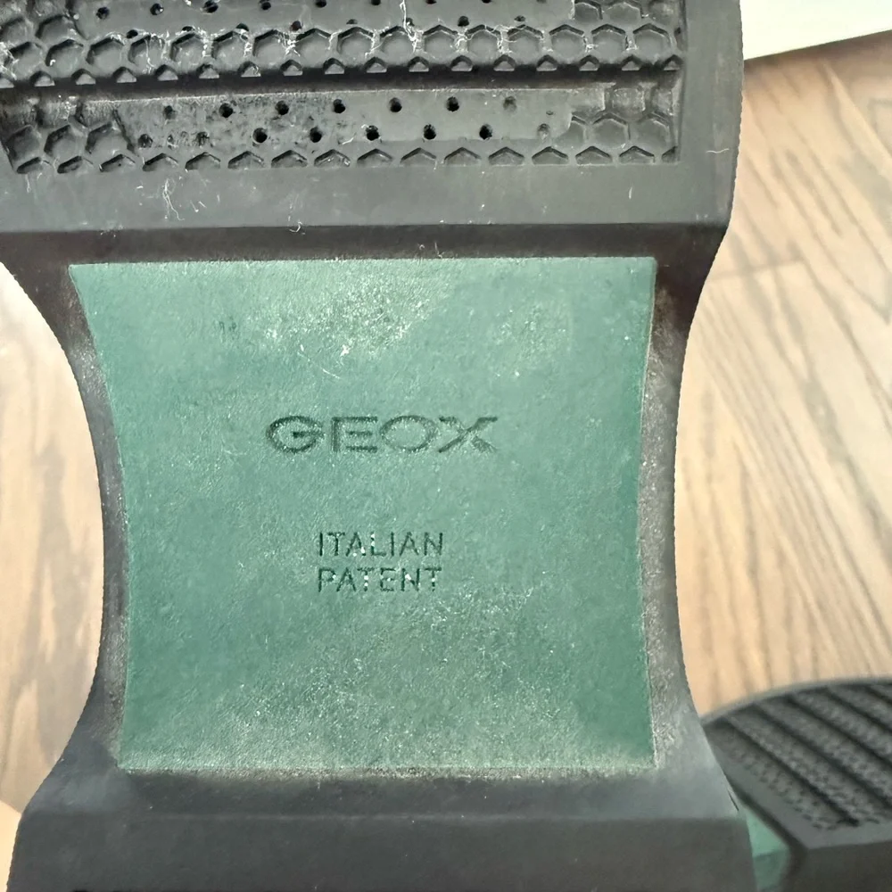 Geox Respira Dark Forest Green Derby’s Platform Oxfords